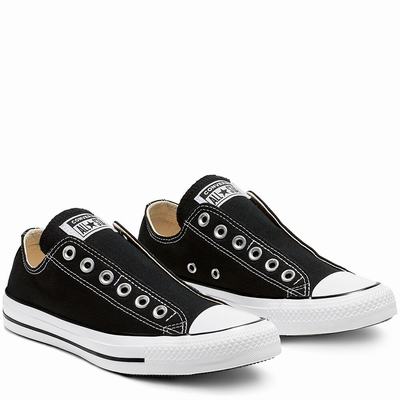 Converse Chuck Taylor All Star Slip Low-Top - Miesten Tennarit - Mustat/Valkoinen